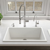 Alfi Brand 30" White Undermount / Drop In Fireclay Kitchen Sink AB3018UD-W